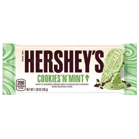 Hershey's Cookies N mint White Creme With Chocolate Cookies 39g