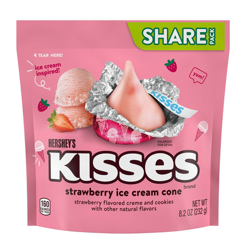 Hershey's Kisses Strabwerry Ice Cream Cone Candy 232g