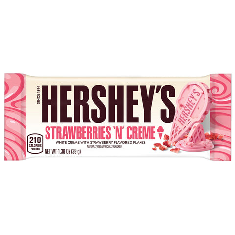 Hershey's Strawberry N White Creme With Strawberry Flakes 39g