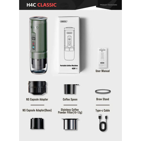 HiBREW Portable Espresso Maker - H4C Classic