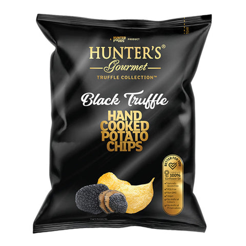 " EX: 11-9-2026" Hunters Gourmet Black Truffle Chips 125g