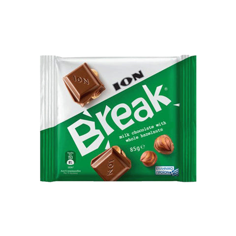 ION Break Milk Chocolate With Whole Hazelnut 85g