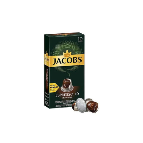 Jacobs Espresso Intenso Coffee Capsules - 10 Capsules - CAFELAX