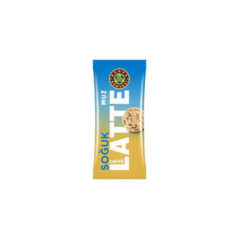 Kahve Dunyasi Banana Flavored Iced Caffe Latte Instant Coffee - 1 Sachet - CAFELAX