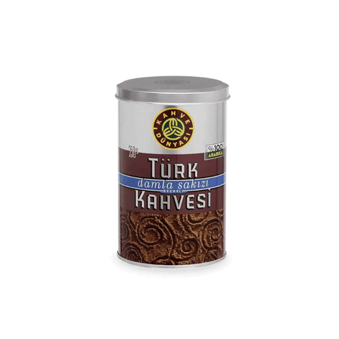 Kahve Dunyasi Mastic Flavored Medium Turkish Coffee Can 250g - CAFELAX