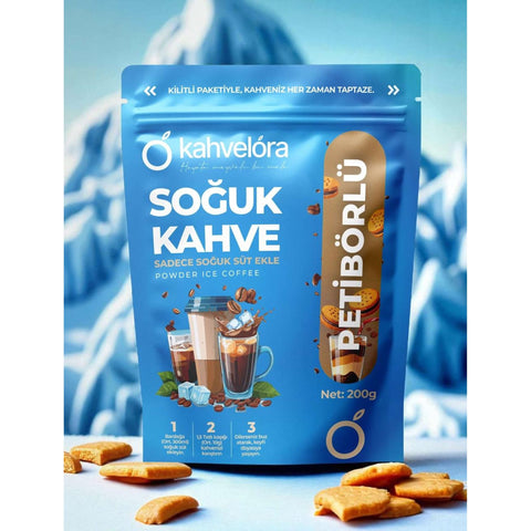 Kahvelora Biscite Powder Ice Coffee 200g
