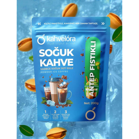 Kahvelora Pistachio Powder Ice Coffee 200g