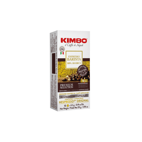 Kimbo Espresso Barista 100% Arabica Coffee Capsules - 10 Capsules " ALUMINIUM CAPSULES" - CAFELAX