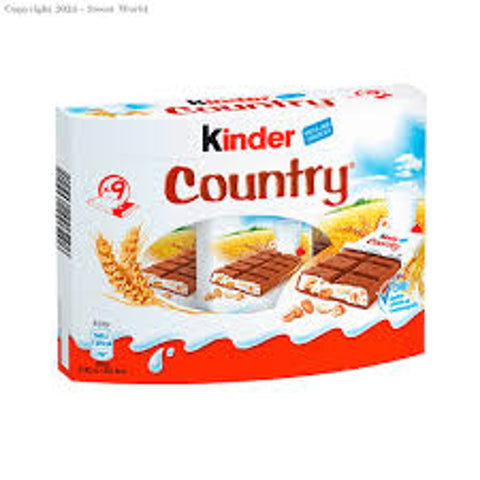 Kinder Country Chocolate With Milk 9 Pieces - 211.5g