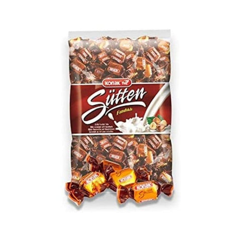 Konak Sutten Milk Caramel With Hazelnut Candy 1Kg