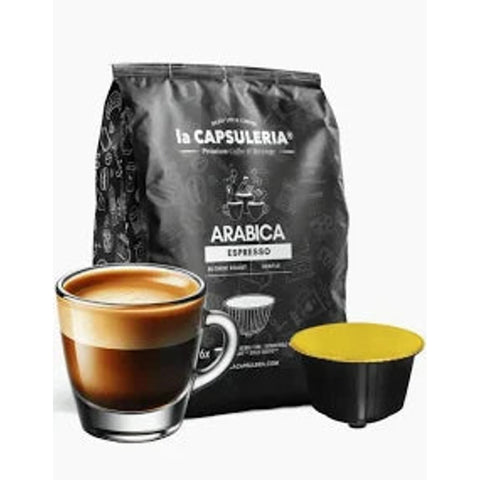 La Capsuleria Arapica Espresso Coffee Capsules - 16 Capsules