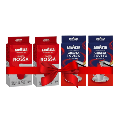 Lavazza Crema E Gusto & Lavazza Qualita Rossa Ground Coffee Bundle - 4*250g - CAFELAX
