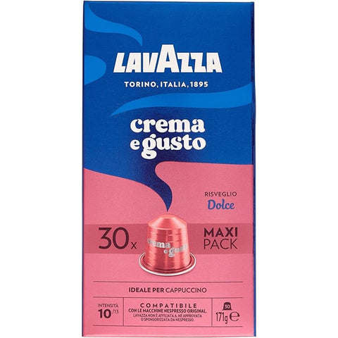 Lavazza Crema e Gusto Dolce Coffee Capsules - 30 Capsules