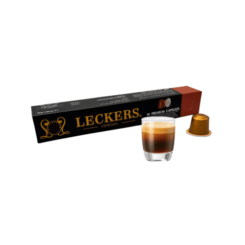 Leckers Espresso Ristretto coffee Capsules- 10 Capsules - CAFELAX