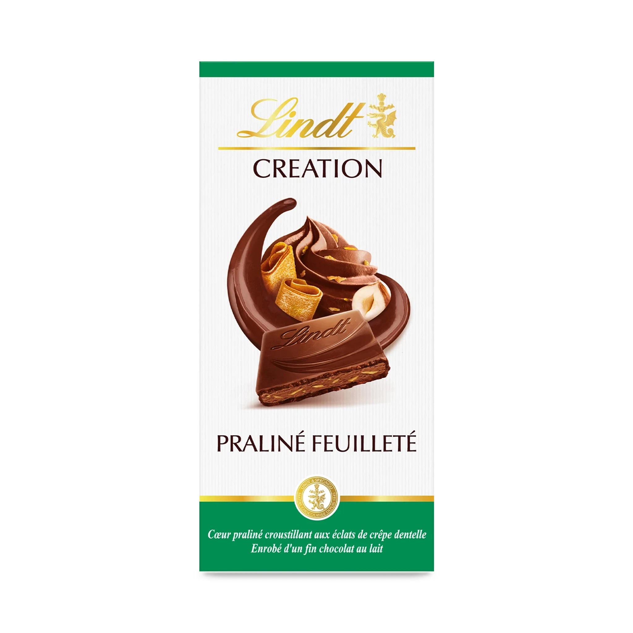 Lindt CREATION Chocolate Praline Feuilleté Tablet 150g – CAFELAX