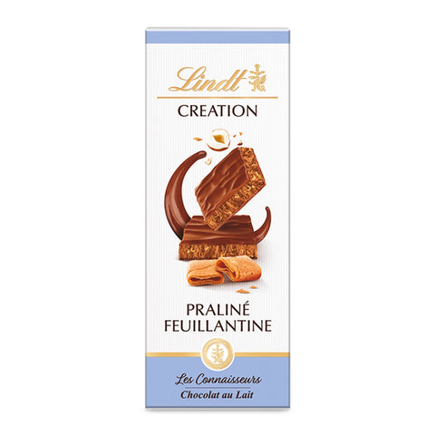 Lindt CREATION Tablet The Connoisseurs Milk Praline Feuillantine 110g