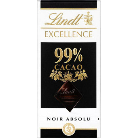 Lindt EXCELLENCE 99% Cocoa Dark Chocolate 50g