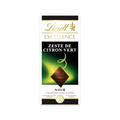 Lindt EXCELLENCE Dark Chocolate with Lime Zest 100g
