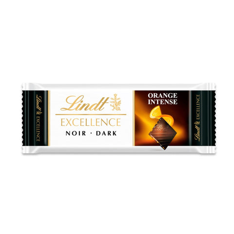 Lindt Excellence Dark Chocolate Orange Intense With Almond 35g