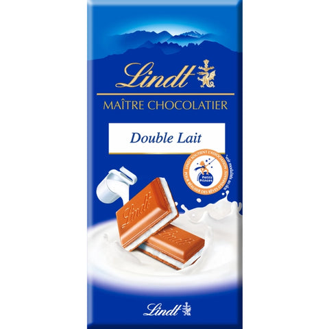 Lindt Extra Milk Chocolate Double Lait 100g