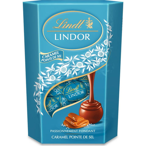 Lindt LINDOR Salted Caramel Chocolate Truffles Box 200g
