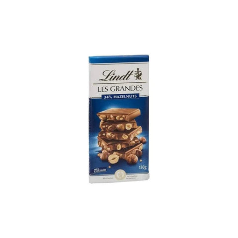 Lindt Les Grandes 34% Hazelnut Milk Chocolate 150g - CAFELAX