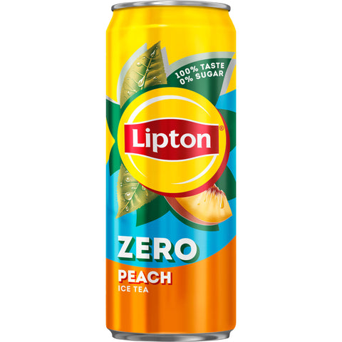 Lipton Ice Tea Zero Sugar Peach Can 330ml