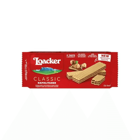 Loacker Classic Napolitaner Hazelnut Wafer 90g - CAFELAX