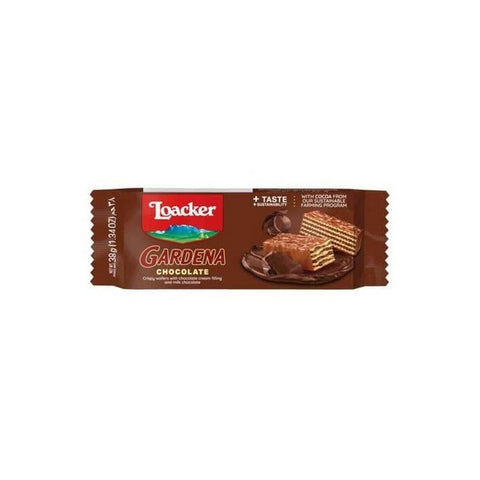 Loacker Gardena Chocolate Crispy Wafers With Chocolate Cream & Milk Choclate 38g