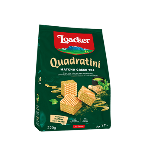 Loacker Quadratini Matcha Wafer 110g