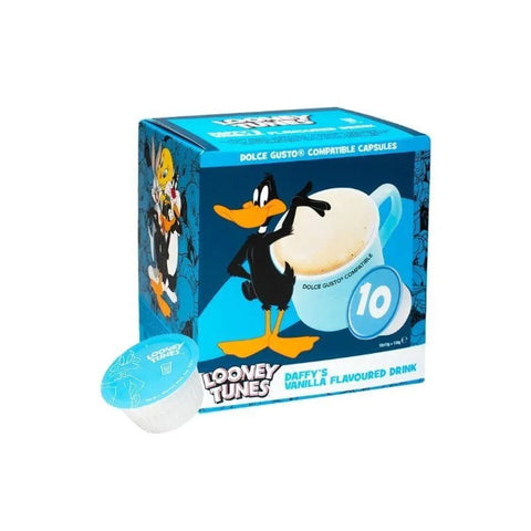 Looney Tunes - Kids Edition - Daffy's Vanilla Flavoured Dolce Gusto Coffee Capsules - 10 Capsules - CAFELAX