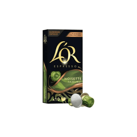 L'or Noisette Hazelnut Coffee Capsules - 10 Capsules - CAFELAX