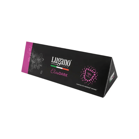 Lugano Elite Dark Coffee Capsules - 10 Capsules - CAFELAX