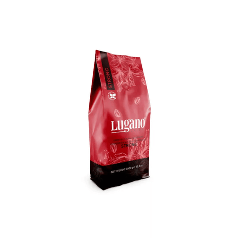 Lugano Strong Whole Beans Coffee 1 Kg - CAFELAX