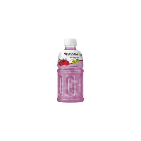 MOGU MOGU Raspberry Flavored Drink With NATA DE COCO 320ml - CAFELAX