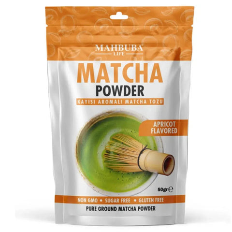 Mahbuba Matcha Powder Apricot Flavor 50g