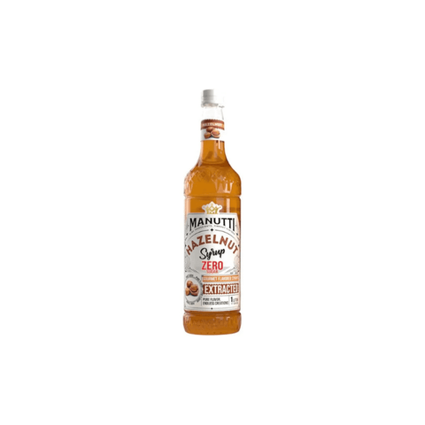 Manutti Hazelnut Zero Sugar Syrup 1L - CAFELAX