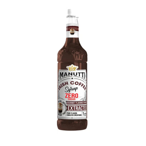Manutti Irish Coffee Zero Sugar Syrup 1L