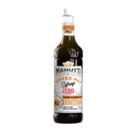 Manutti Toffee Nut Zero Sugar Syrup 1L