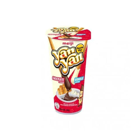 Meiji YanYan Biscuits Chocolate & Vanilla Flavored 44g