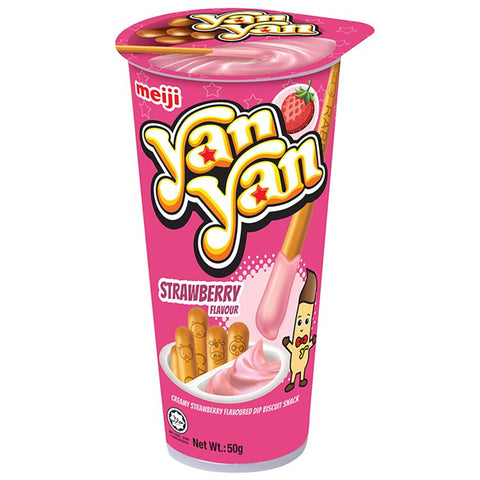Meiji YanYan Biscuits Creamy Strawberry Flavored 50g