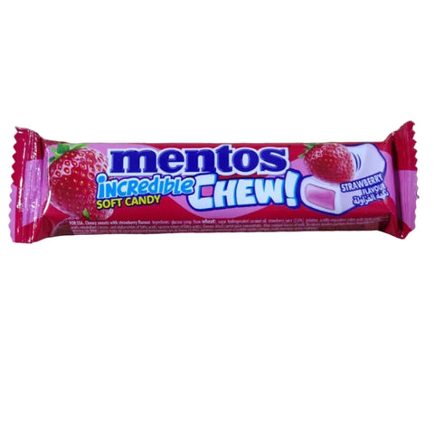 Mentos Incredible Strawberry Flavour Soft Candy 24g