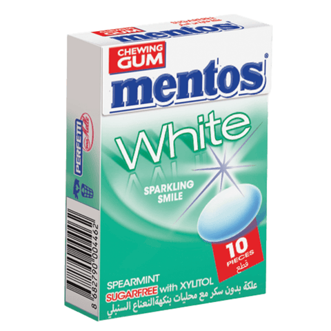 Mentos White Free Sugar Spearmint - 14.5g