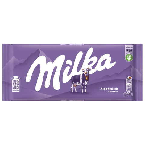 Milka Alpine Milk Chocolate 90g
