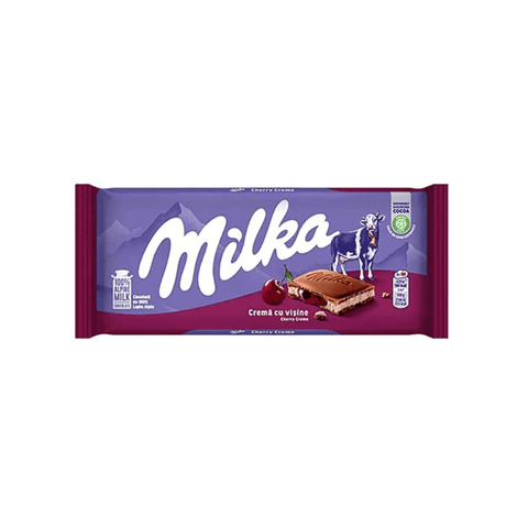 Milka Cherry Creme Chocolate 100g - CAFELAX