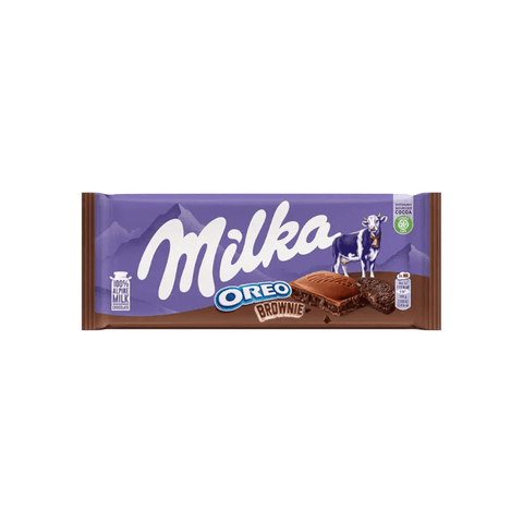 Milka Oreo Brownie Chocolate 100 gm - CAFELAX
