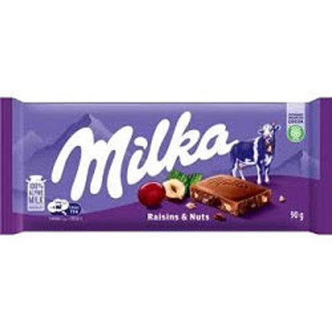Milka Raisins & Nuts Chocolate 90g