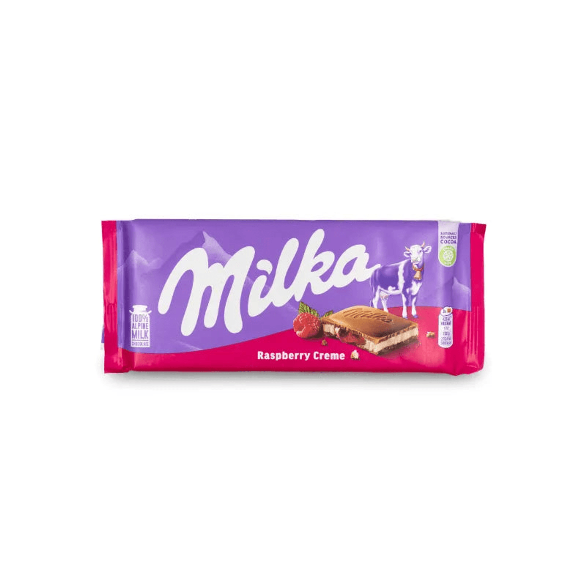 Milka Raspberry Choco Milka Raspberry Creme Chocolate 100g – CAFELAX