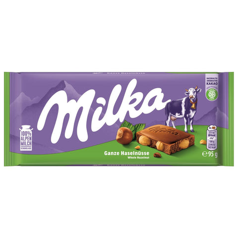 Milka Whole Hazelnut Chocolate 95g