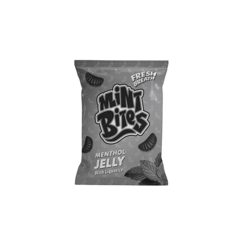 Mint Bites Fresh Breath Menthol Jelly With Liquorice 25g - CAFELAX